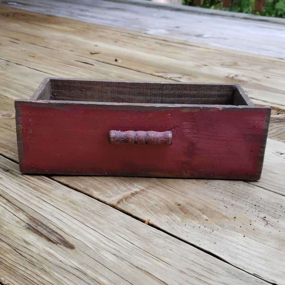 Decorative antique painted drawer